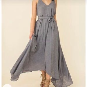 Joyfolie Chambray Sleeveless Dress